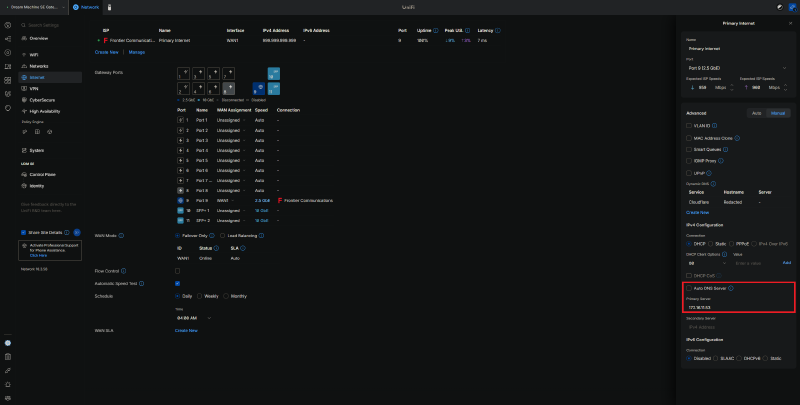 UDM SE DNS Configuration