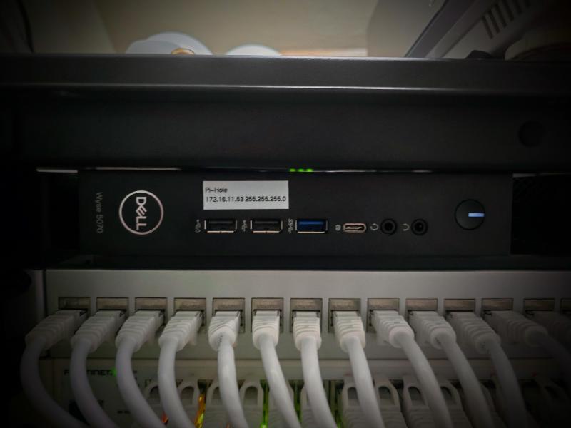 Repurposed Dell Wyse 5070 in Rack Space 24