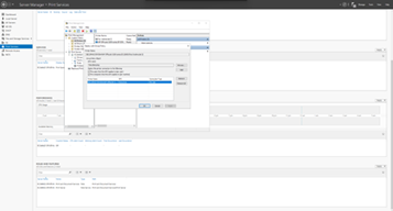 Server Manager - Print Services Screenshot