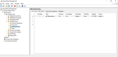 Group Policy Management Screenshot